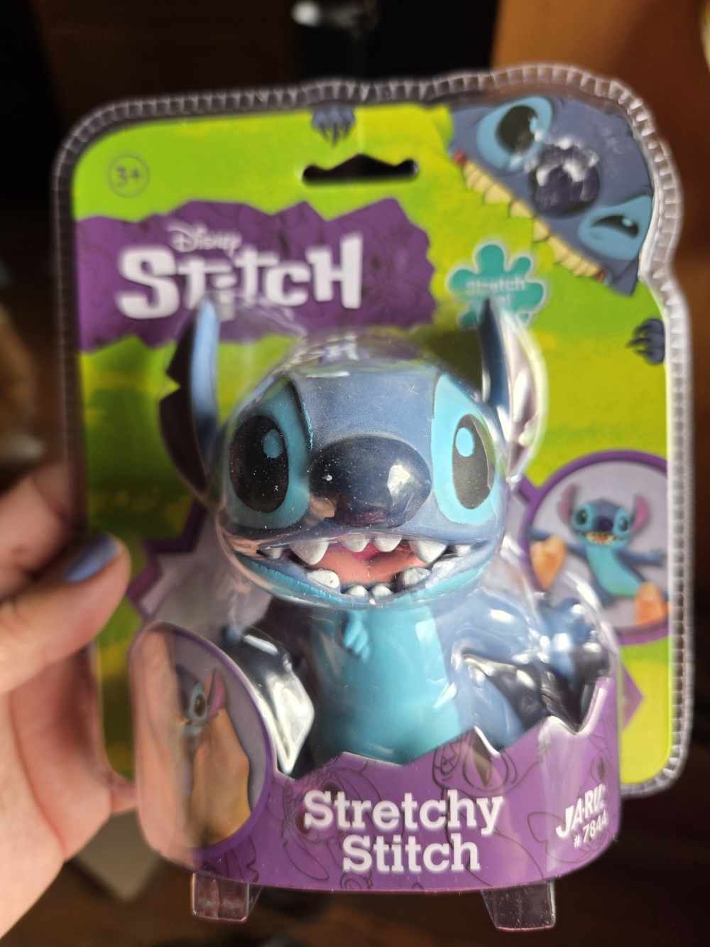 Disney Stretchy Stitch Figure - Light Blue & Dark Blue